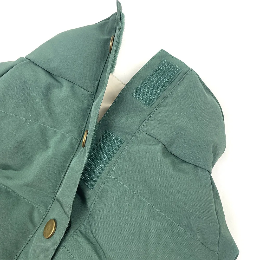 Dog Puffer Vest Jacket - Evergreen