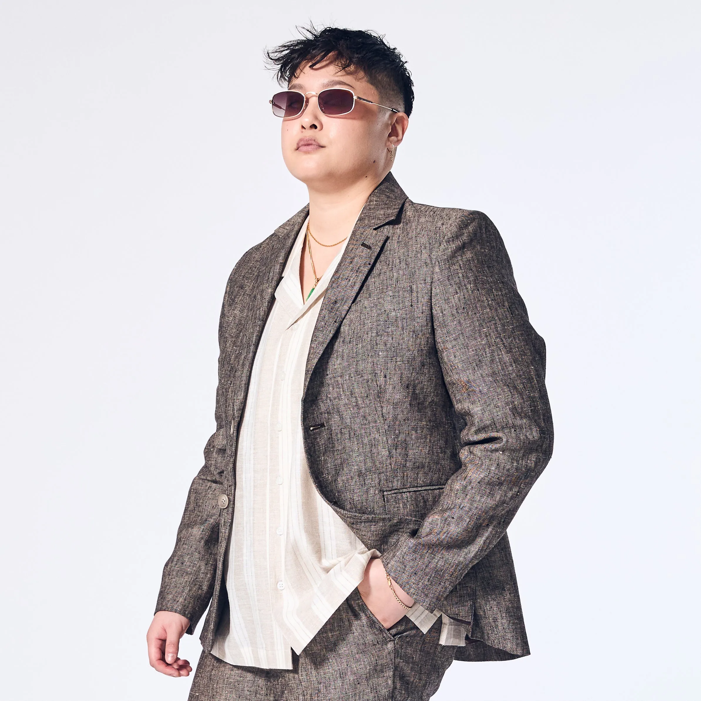 Driftwood Linen Blazer