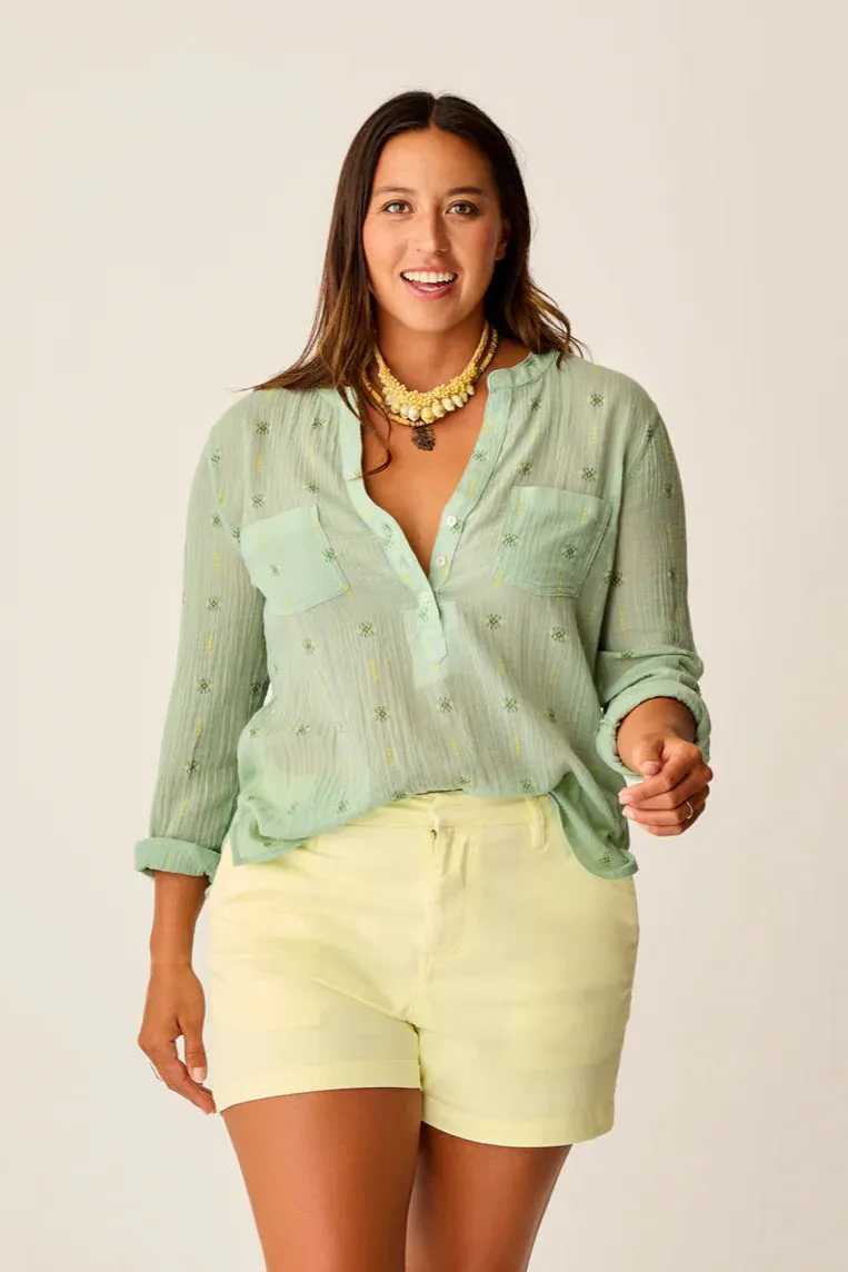Dylan Gauze Shirt : Haze Print