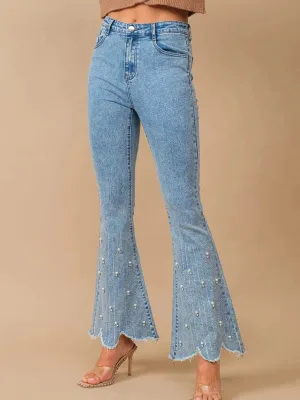 Emanuela – Rhinestone embellished – Boot cut flared jeans