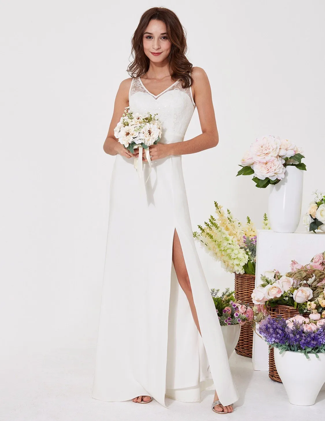 Ever-Pretty Ever Pretty Elegant Vneck Sleeveless Women Dresses EP07233