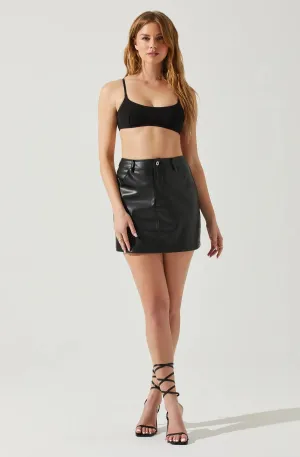 Ezra Faux Leather Mini