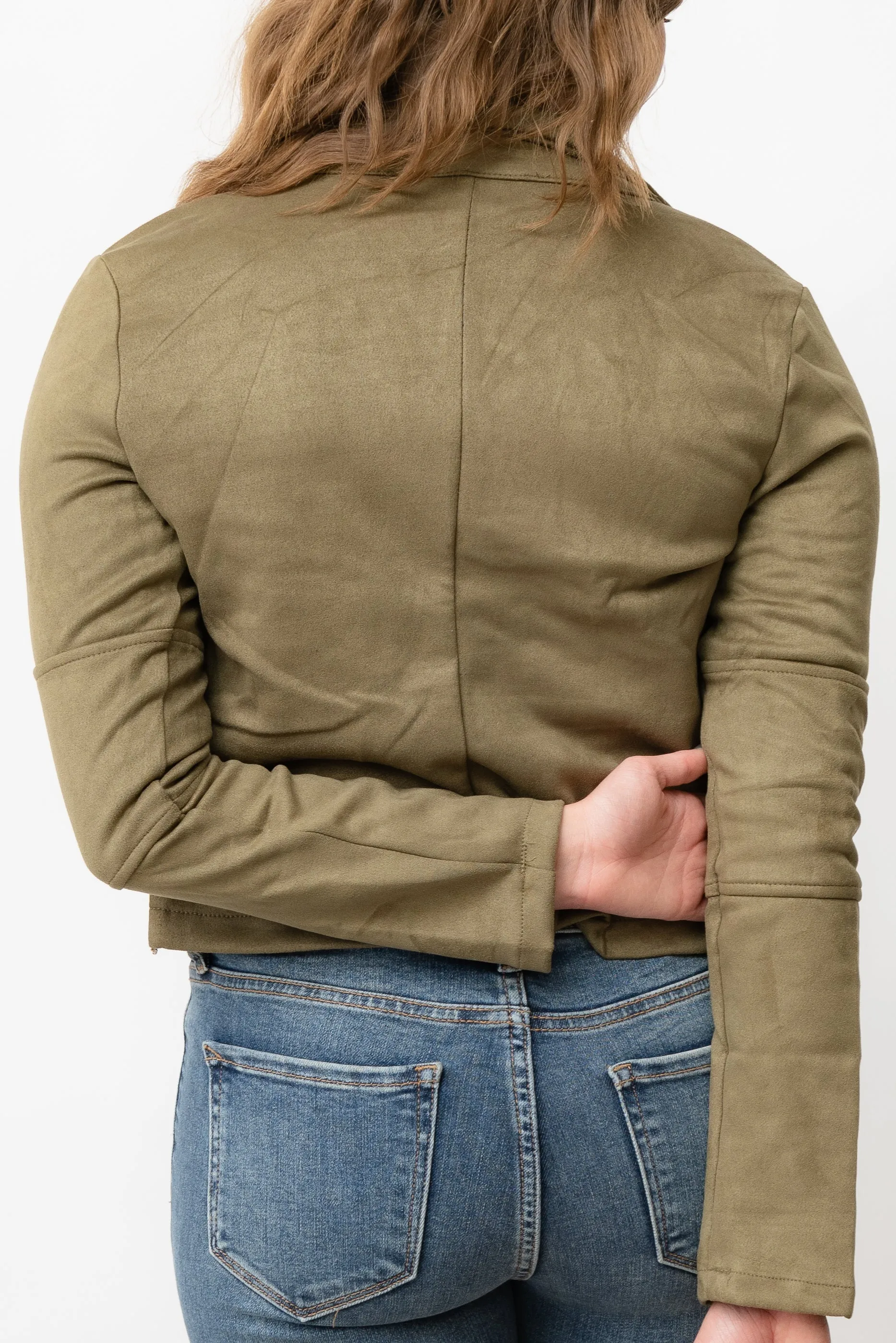 FAUX SUEDE JACKET
