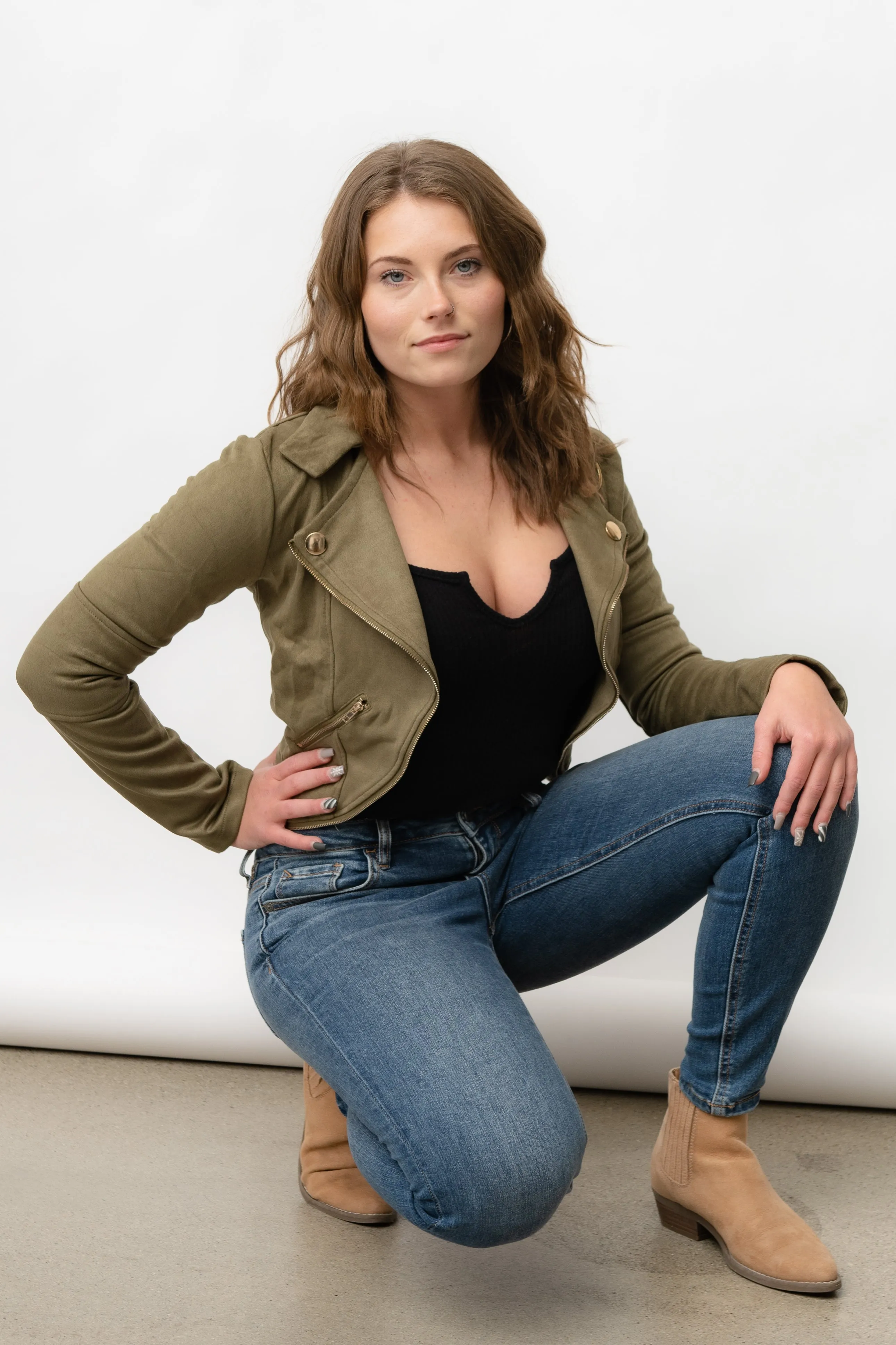 FAUX SUEDE JACKET