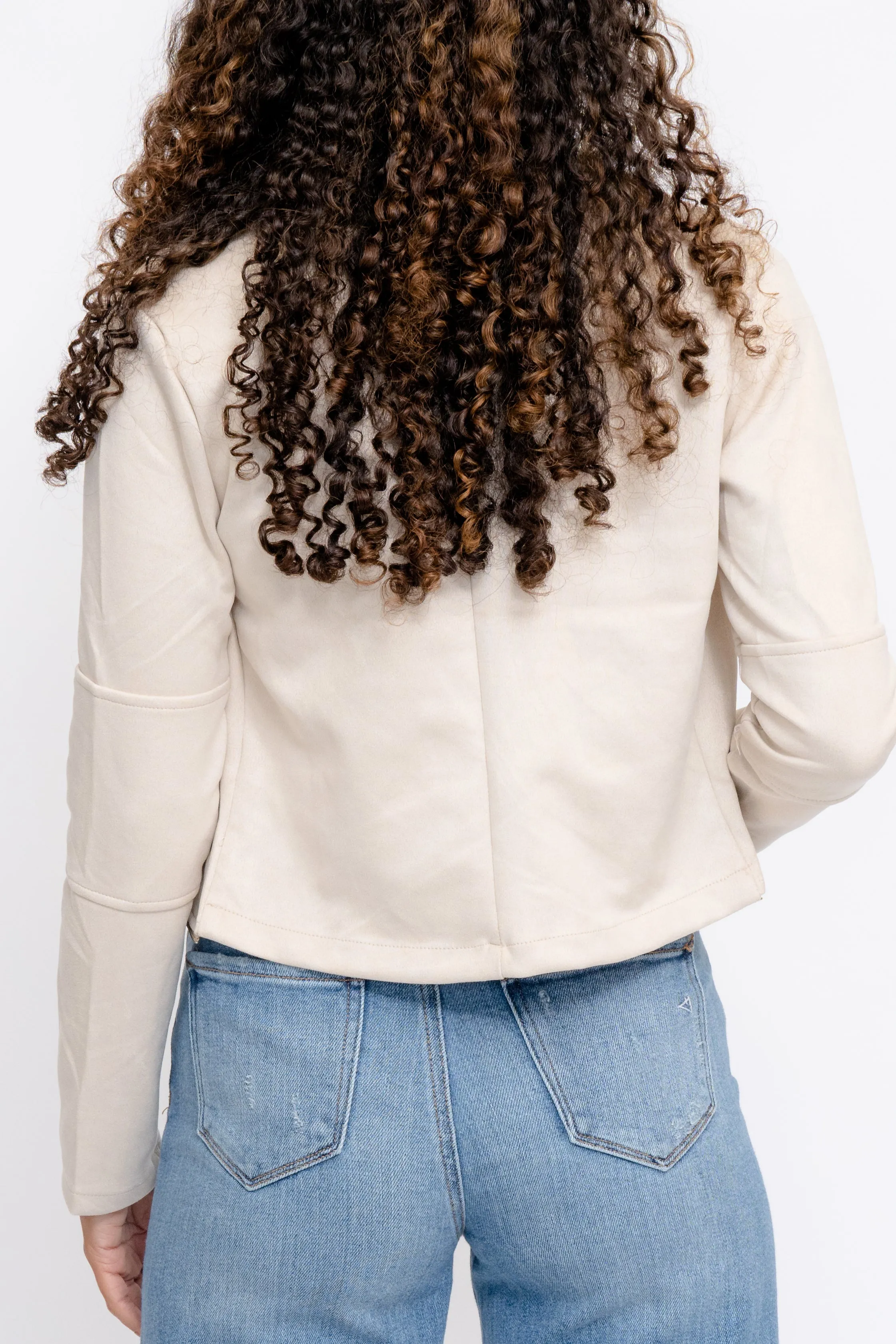 FAUX SUEDE JACKET