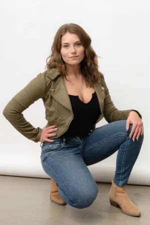 FAUX SUEDE JACKET