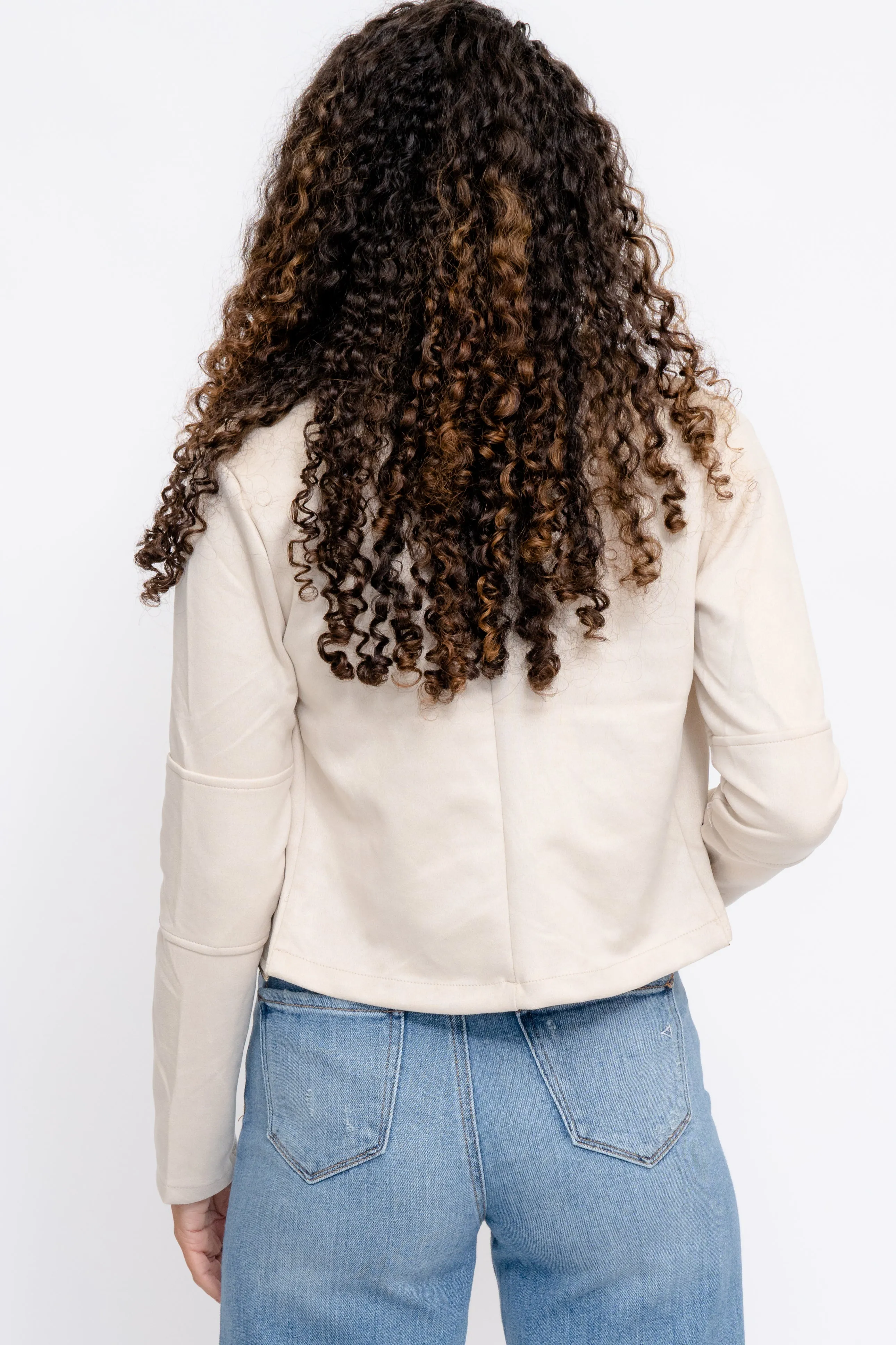 FAUX SUEDE JACKET