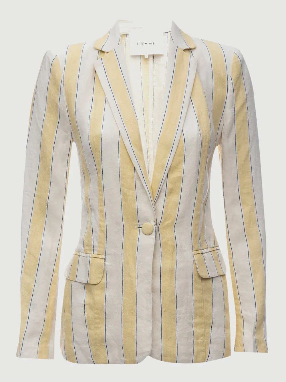 FRAME - Linen Stripe Blazer
