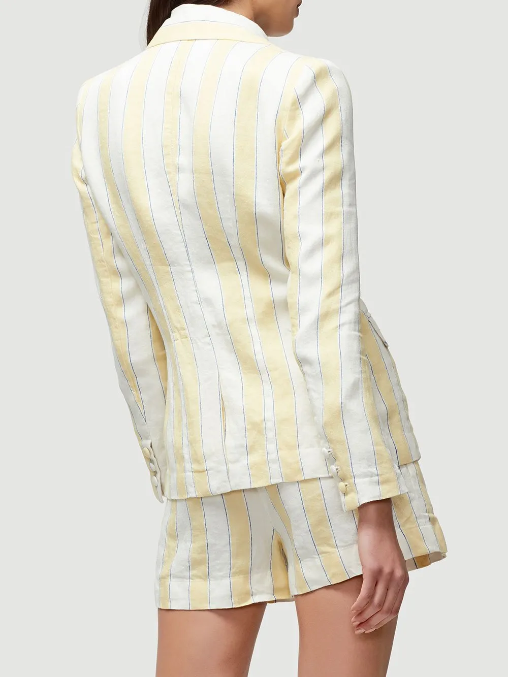 FRAME - Linen Stripe Blazer