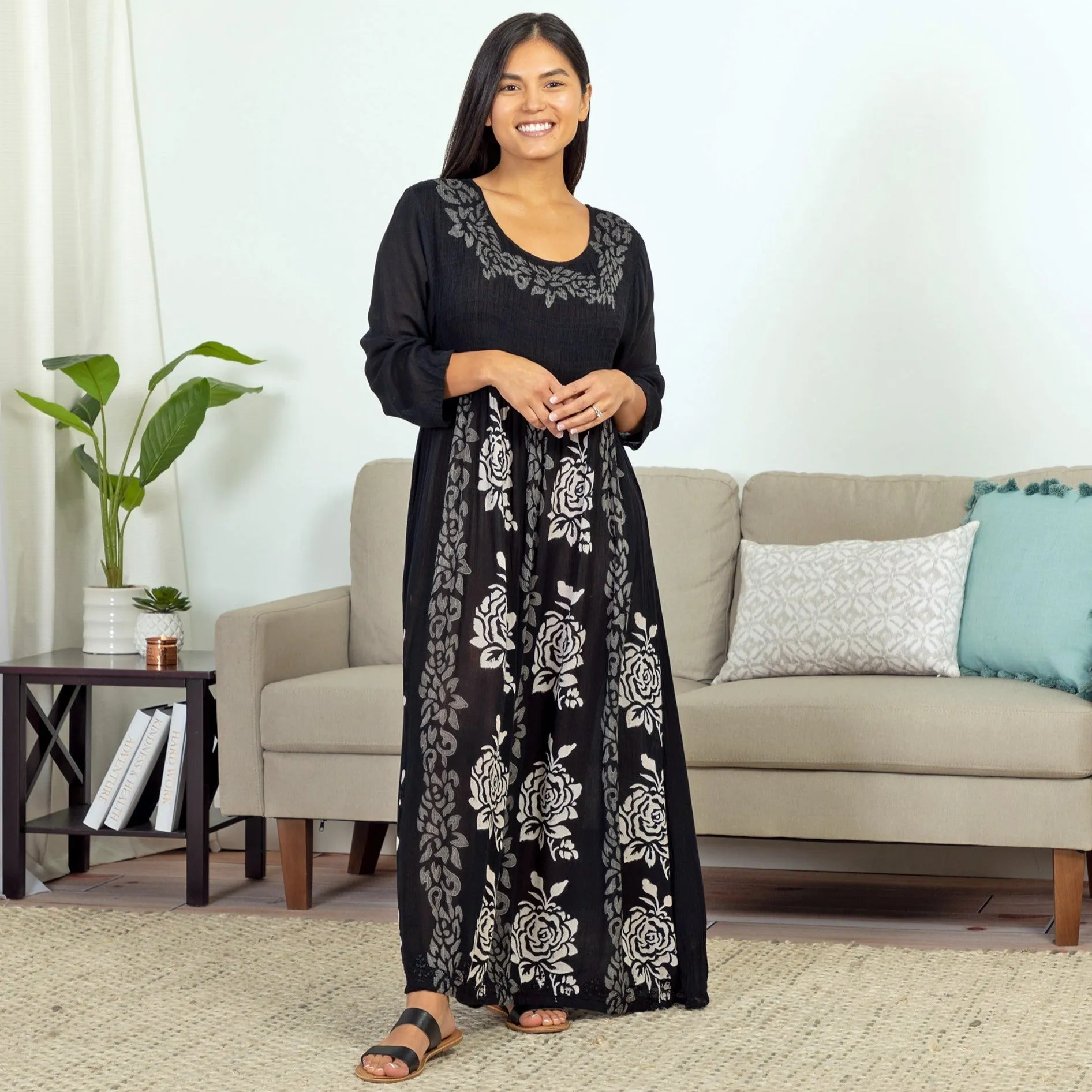 Free Flowing Midi Dress | Handmade, Fair Trade