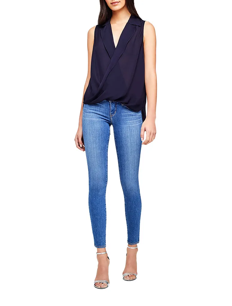 Freja Draped Blouse - L’AGENCE