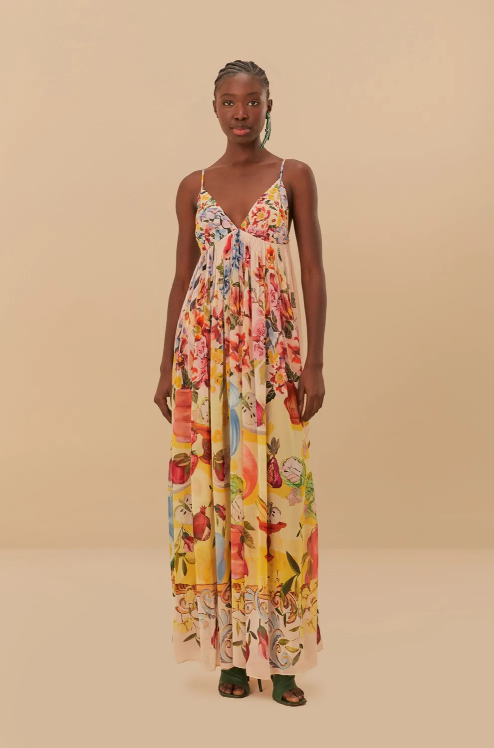 Garden Terrace Pink Maxi Dress