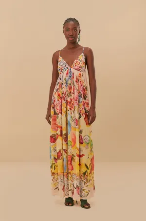 Garden Terrace Pink Maxi Dress