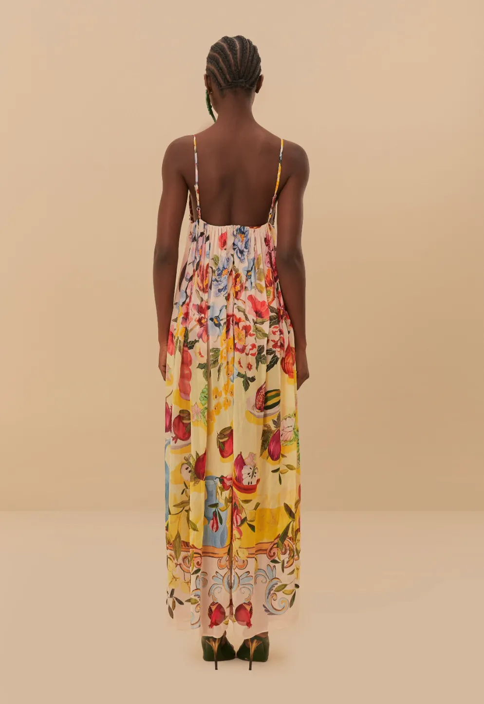 Garden Terrace Pink Maxi Dress