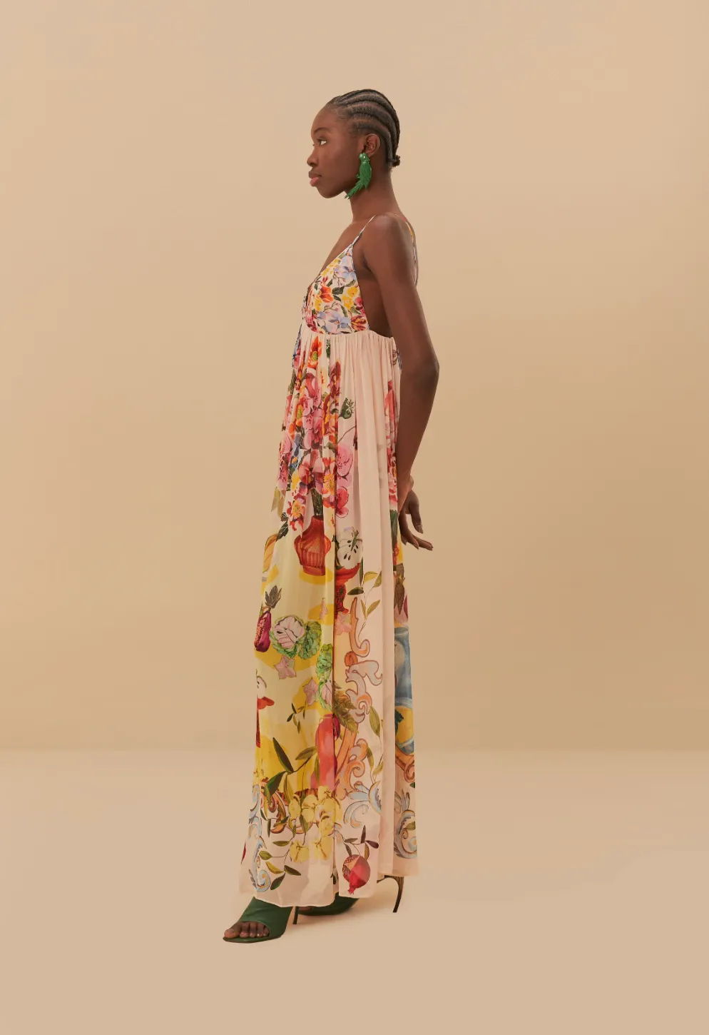 Garden Terrace Pink Maxi Dress