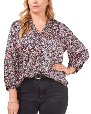 Genesis Three Quarter Sleeve Blouse | CARMINE PINK