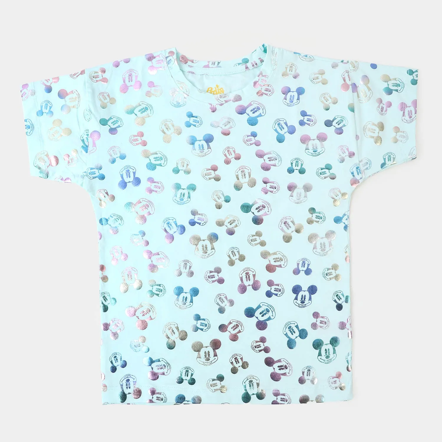 Girls Cotton T-Shirt - Blue
