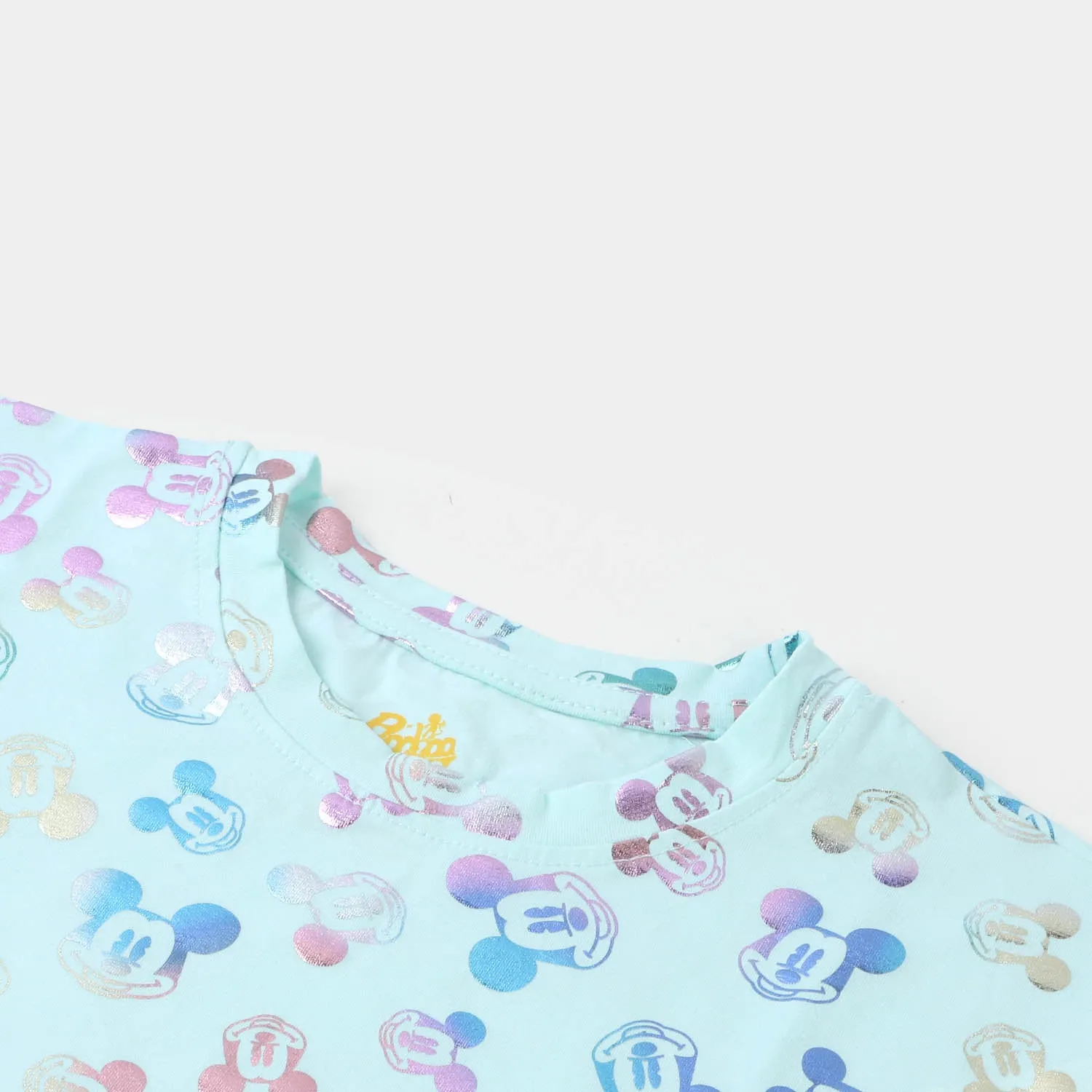 Girls Cotton T-Shirt - Blue