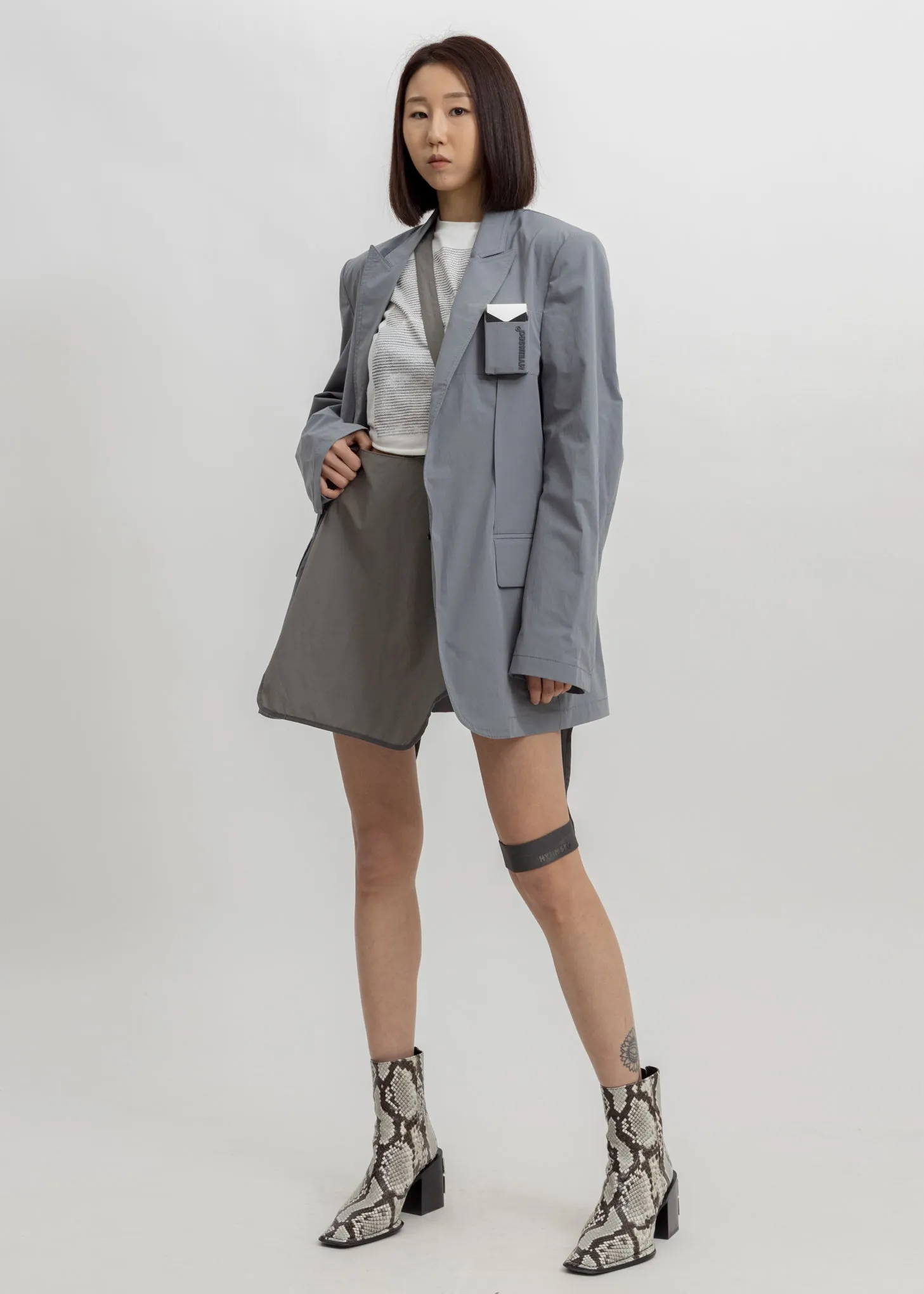 Grey Smoker's Jacket