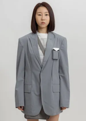 Grey Smoker's Jacket