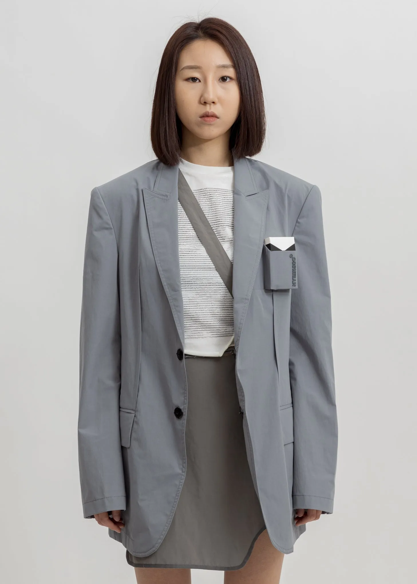 Grey Smoker's Jacket