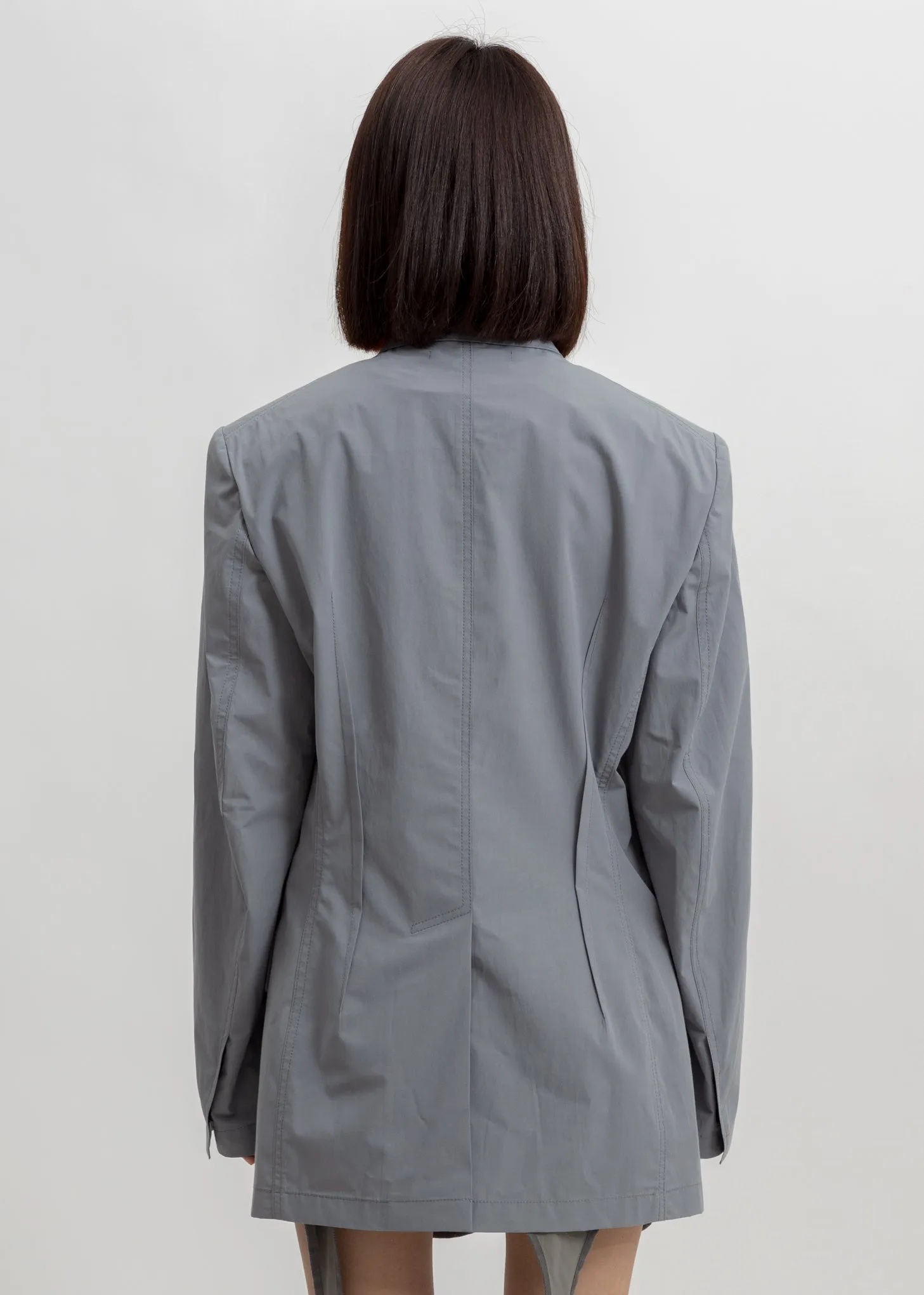 Grey Smoker's Jacket
