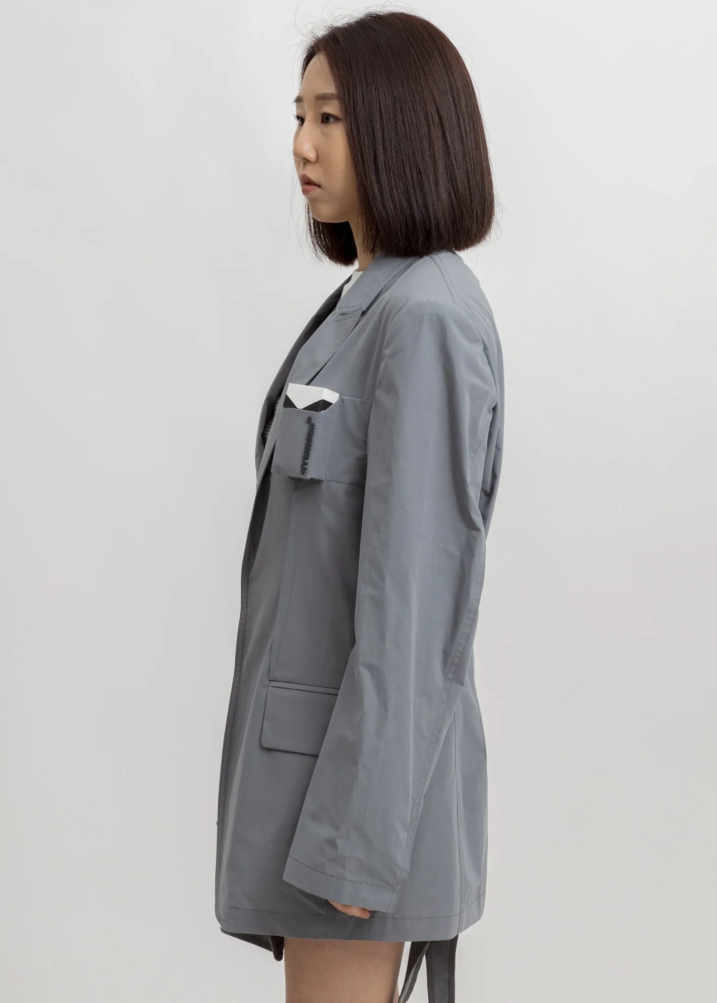 Grey Smoker's Jacket