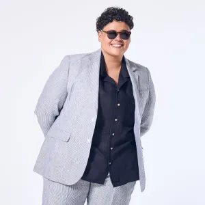 Hampton Blue Stripe Linen Blazer