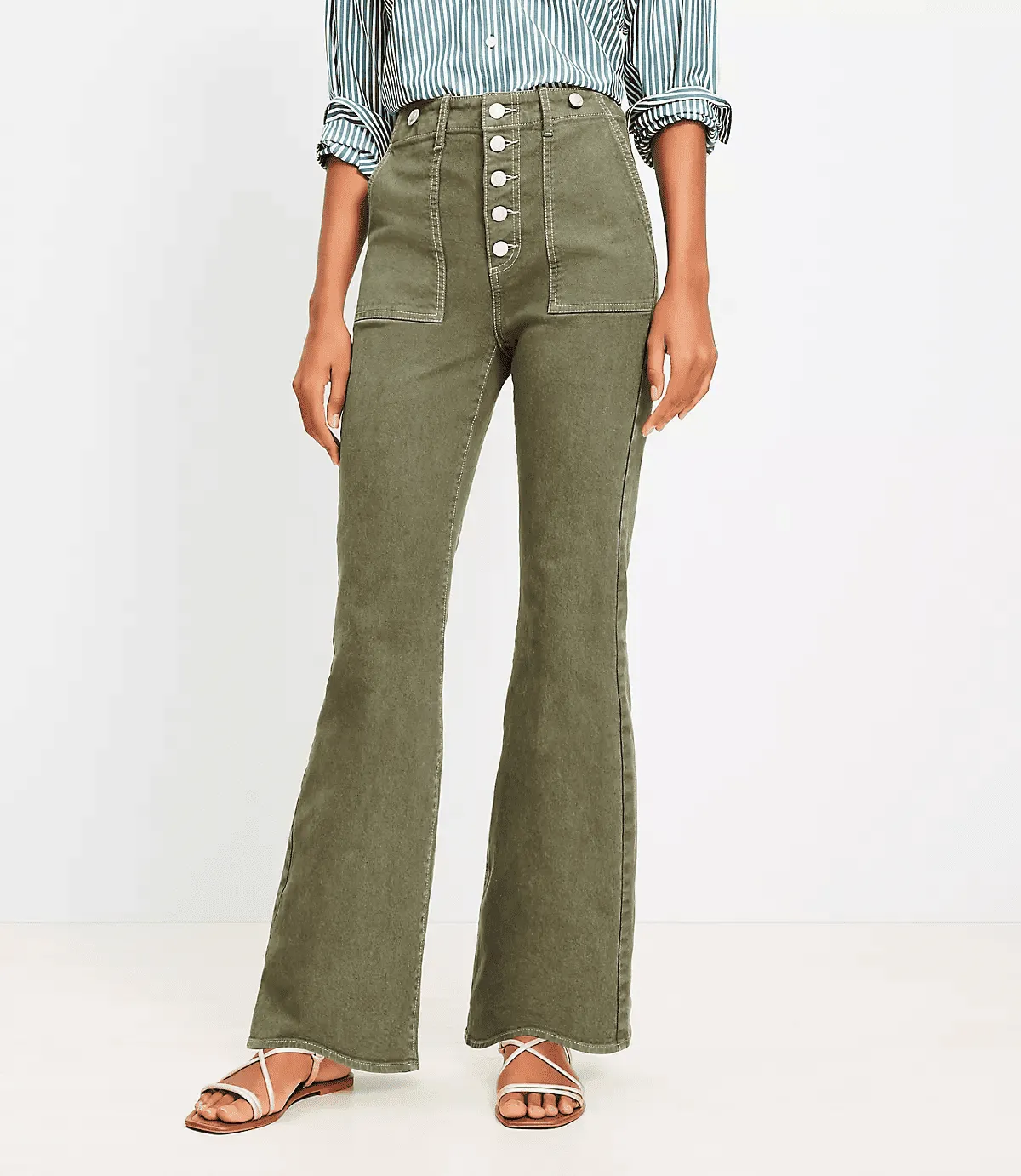 High Rise Relaxed Flare Jeans
