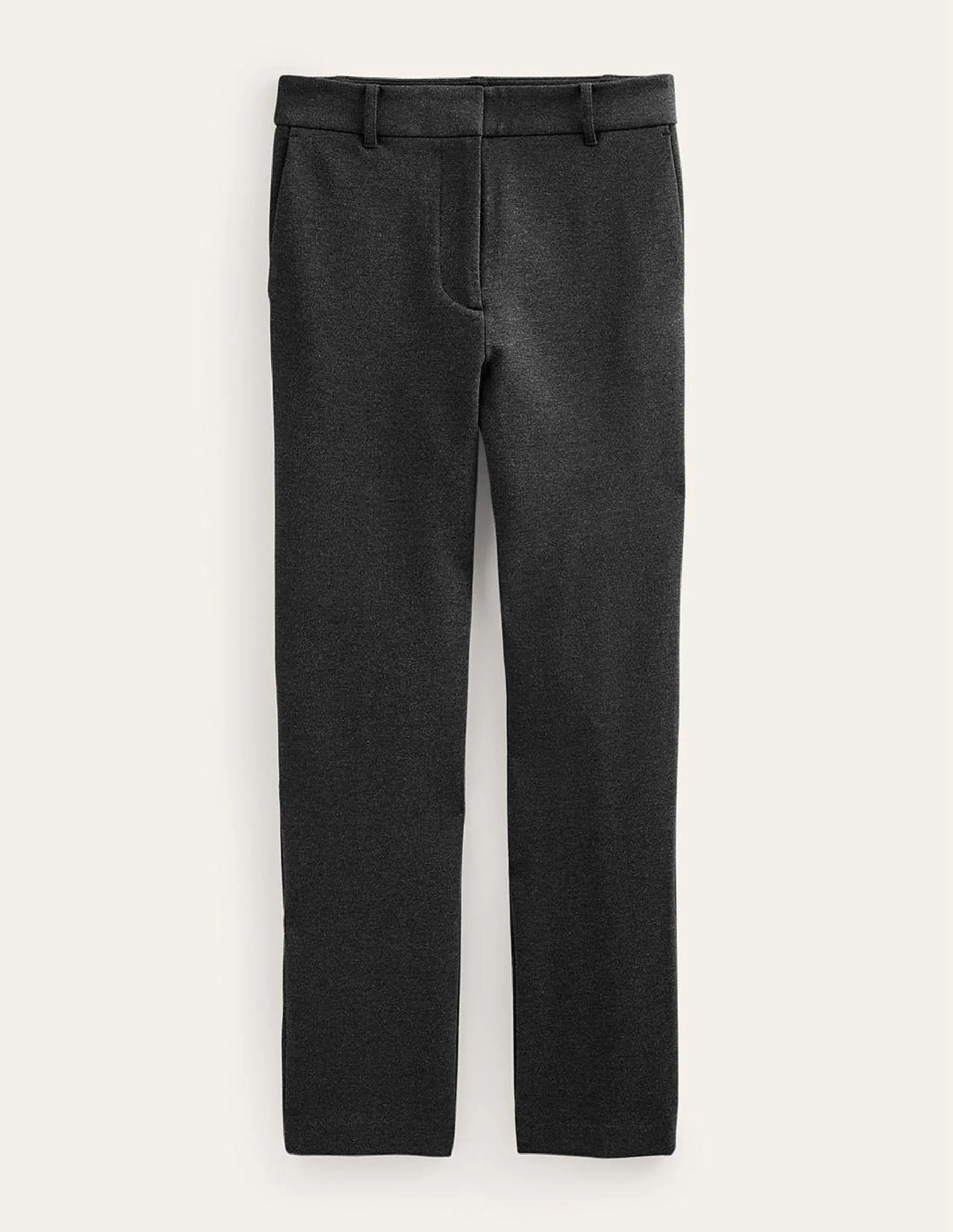 Highgate Ponte Trousers-Charcoal Marl