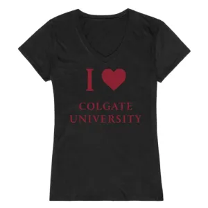 I Love Colgate University Raider Womens T-Shirt