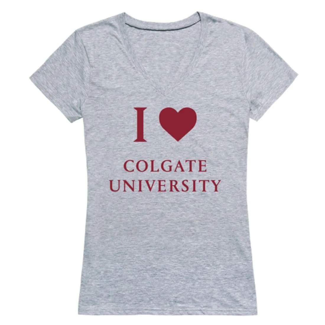 I Love Colgate University Raider Womens T-Shirt
