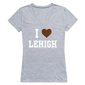 I Love Lehigh University Mountain Hawks Womens T-Shirt