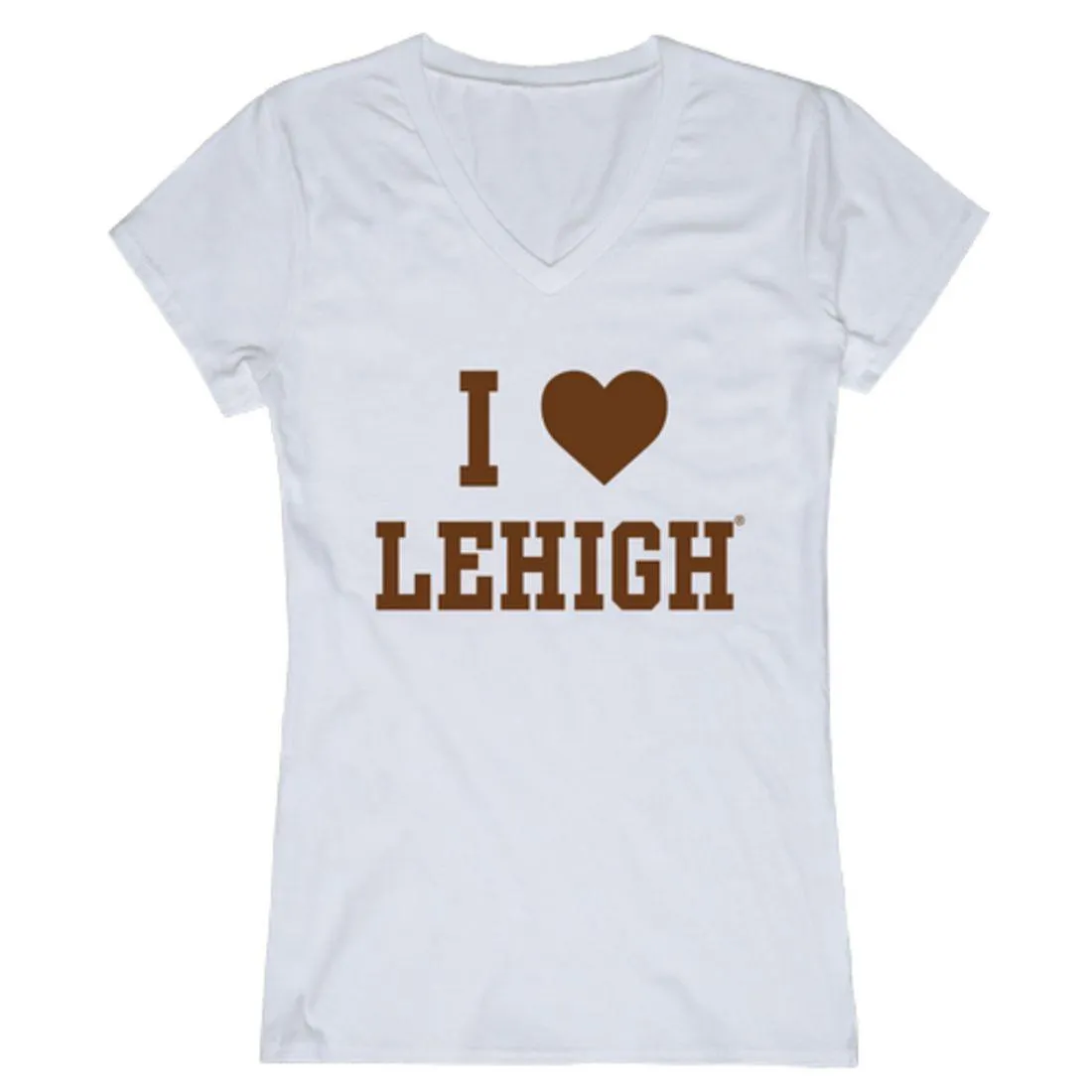 I Love Lehigh University Mountain Hawks Womens T-Shirt