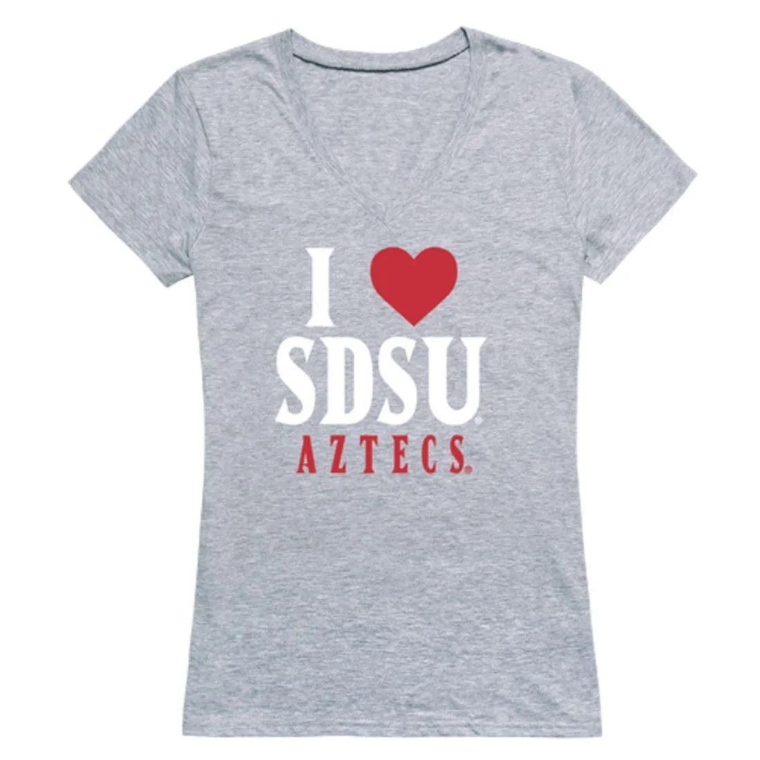 I Love SDSU San Diego State University Aztecs Womens T-Shirt