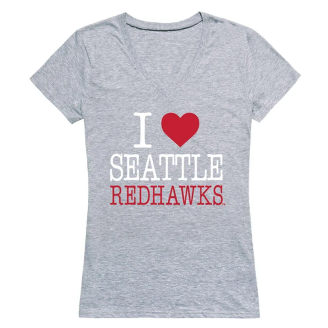 I Love Seattle University Redhawks Womens T-Shirt