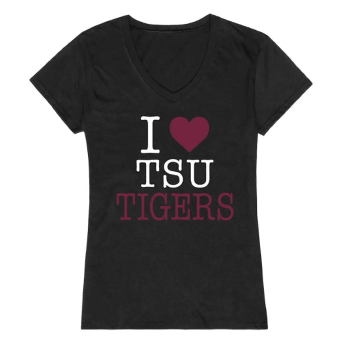 I Love TSU Texas Southern University Tigers Womens T-Shirt