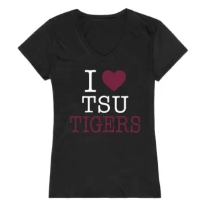 I Love TSU Texas Southern University Tigers Womens T-Shirt