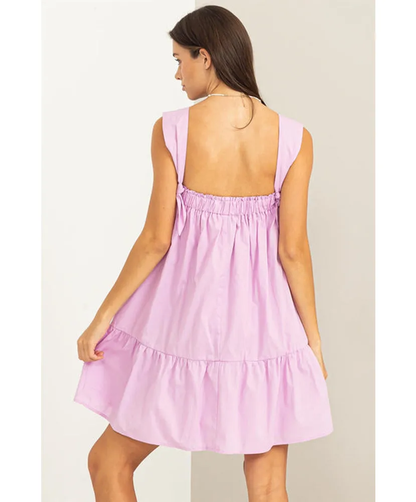 Into You Sleeveless Ruffled Mini Dress