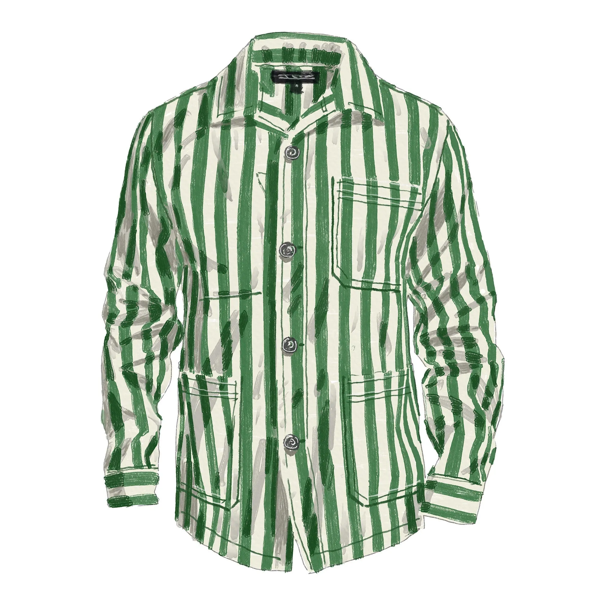 Italian Linen Stripe Regatta Jacket