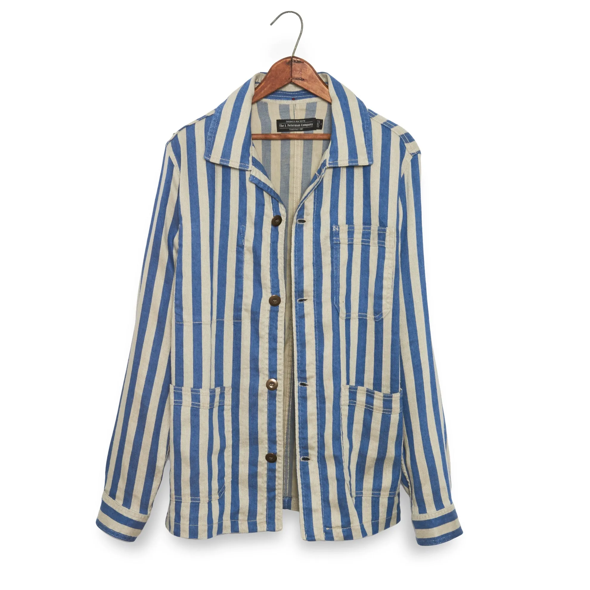 Italian Linen Stripe Regatta Jacket