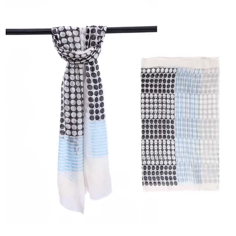 JJSisters - Cashmere Wool Spot Print Scarf
