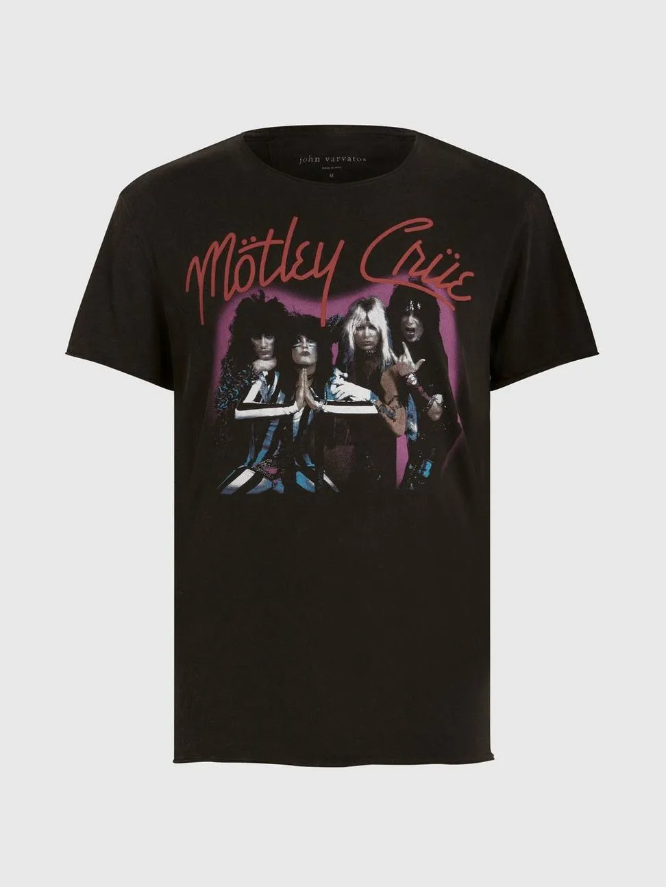 John Varvatos MOTLEY CRUE PURPLE Tee - Black