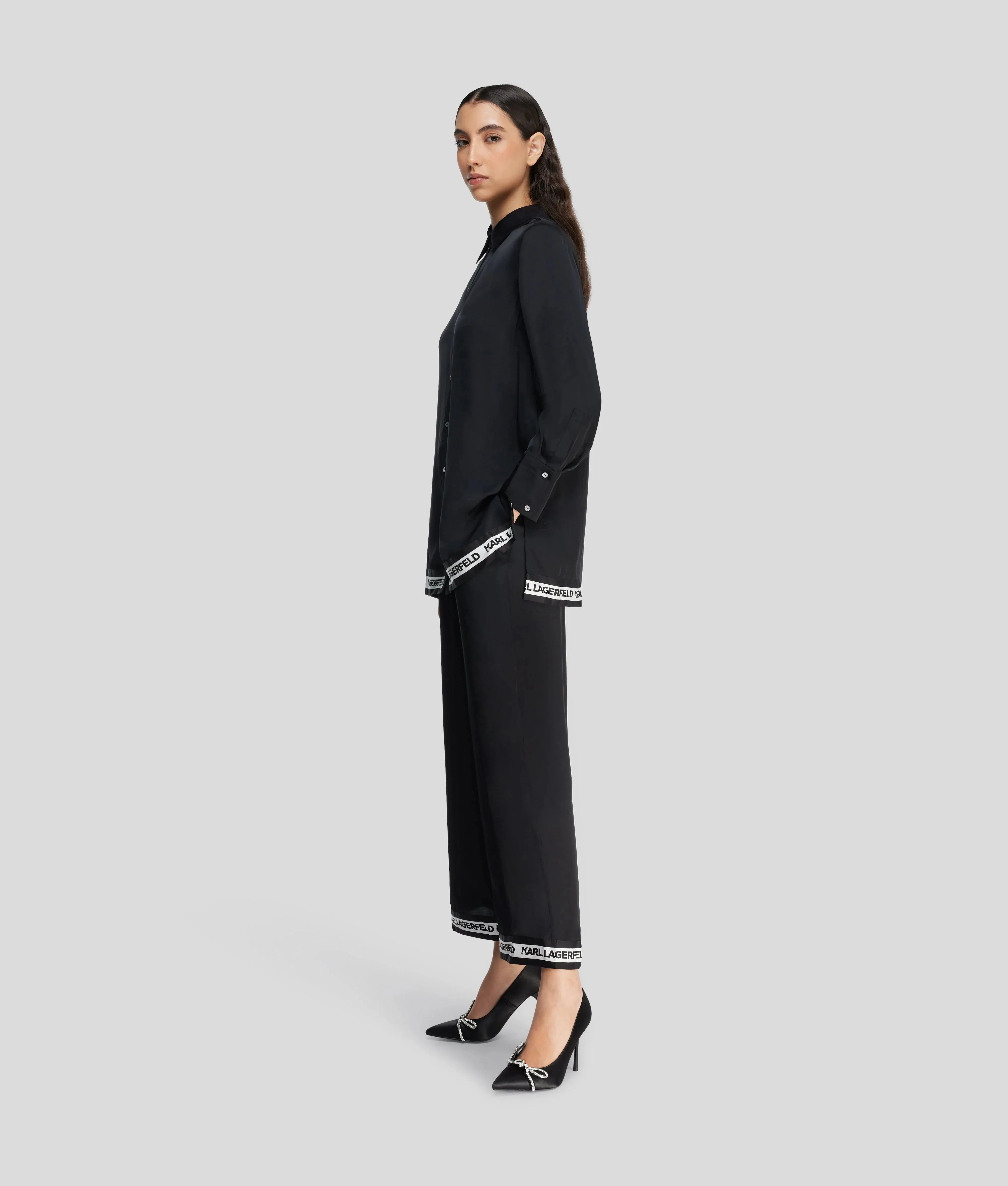 KARL SATIN PANTS