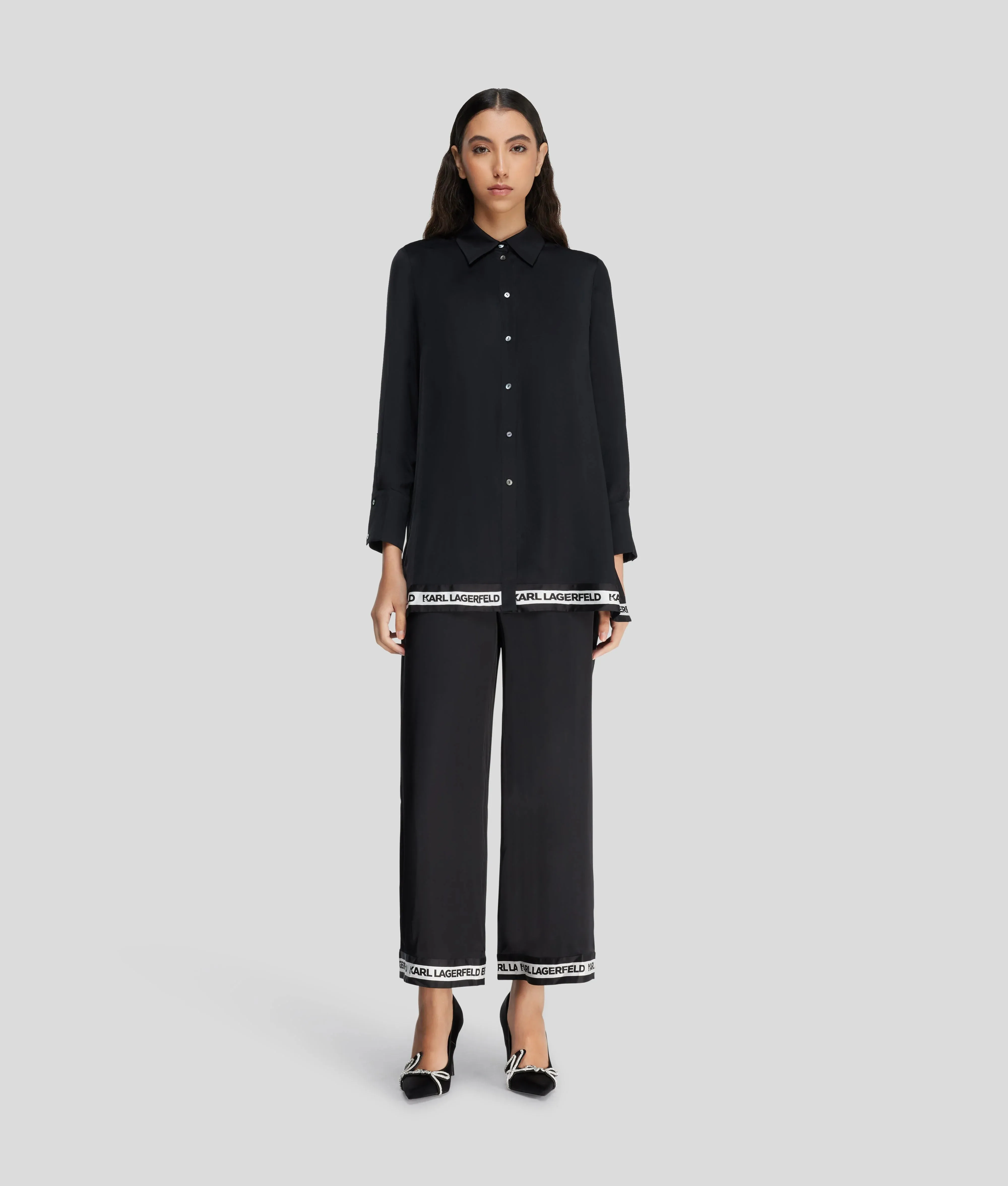 KARL SATIN PANTS