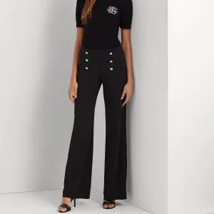 Lauren ralph Lauren Corydon Stretch Jersey Wide-Leg Trouser In Navy