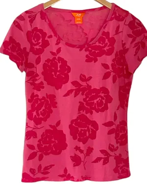Light Summer Pink Rose Floral Tee
