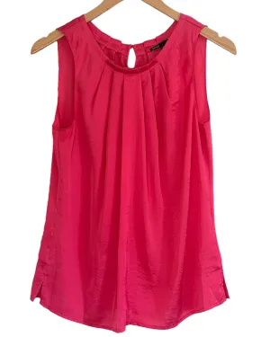 Light Summer Punch Pleated Sleeveless Blouse