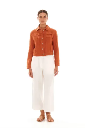 Long Sleeved Linen Jacket