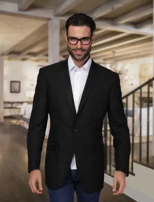Mens Lightweight Blazer - Men's Summer Linen Light Weight Blazer ~ Sport Coat ~ Jacket Black
